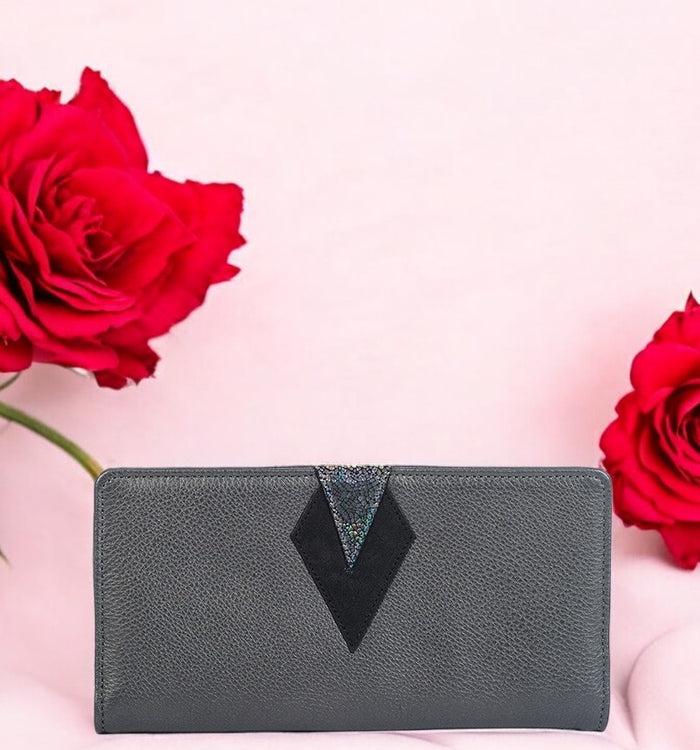 Antoinette Ameska Compagnon IBIZA Gris Métallisé/Paillette Noir