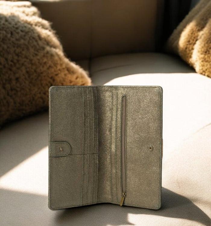 Antoinette Ameska Compagnon IBIZA Kaki Paillette/Bronze