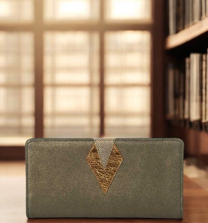 antoinette ameska Compagnon IBIZA Kaki Paillette/Bronze