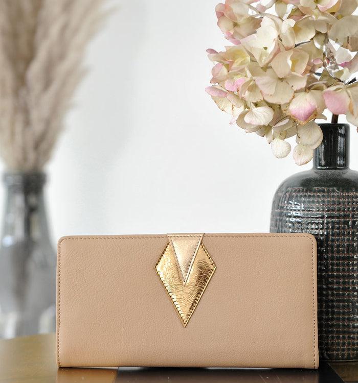 Antoinette Ameska Compagnon IBIZA Nude/Métal Bronze