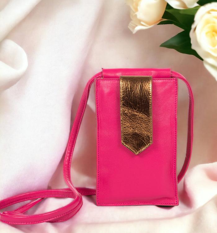 antoinette ameska Pochette Téléphone TEMARA Fuchsia