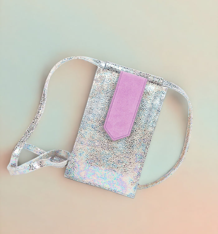 Antoinette Ameska Pochette Téléphone TEMARA Holo Blanc