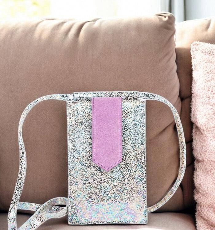 Antoinette Ameska Pochette Téléphone TEMARA Holo Blanc