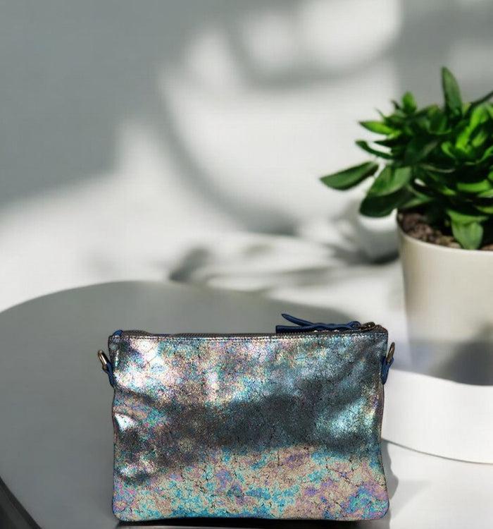 Antoinette Ameska Pochette ZANZIBAR Bleu Électrique/Hologramme