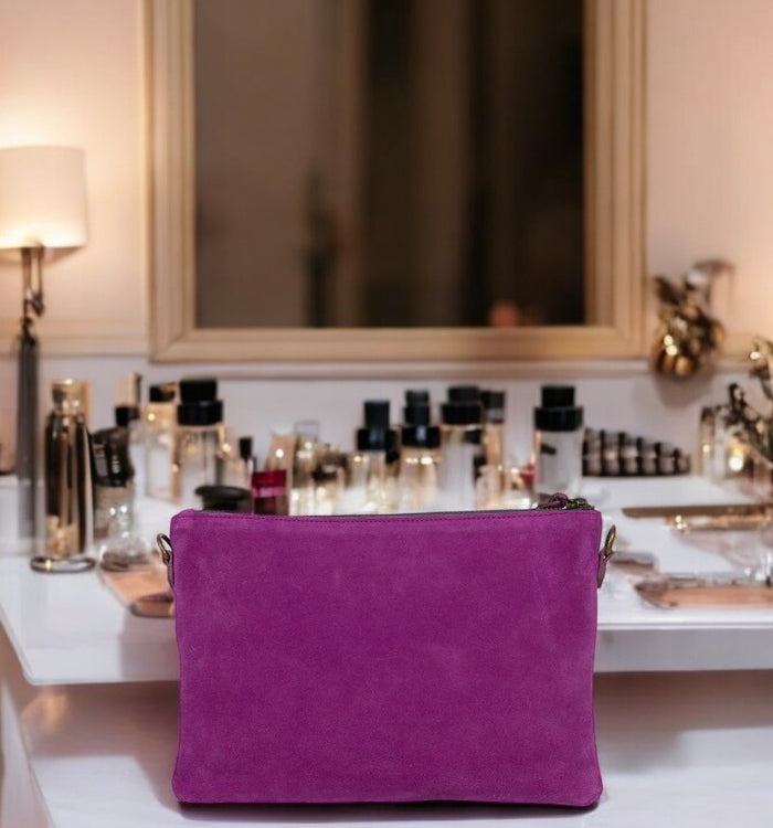 Antoinette Ameska Pochette ZANZIBAR Fuchsia/Holo Violet