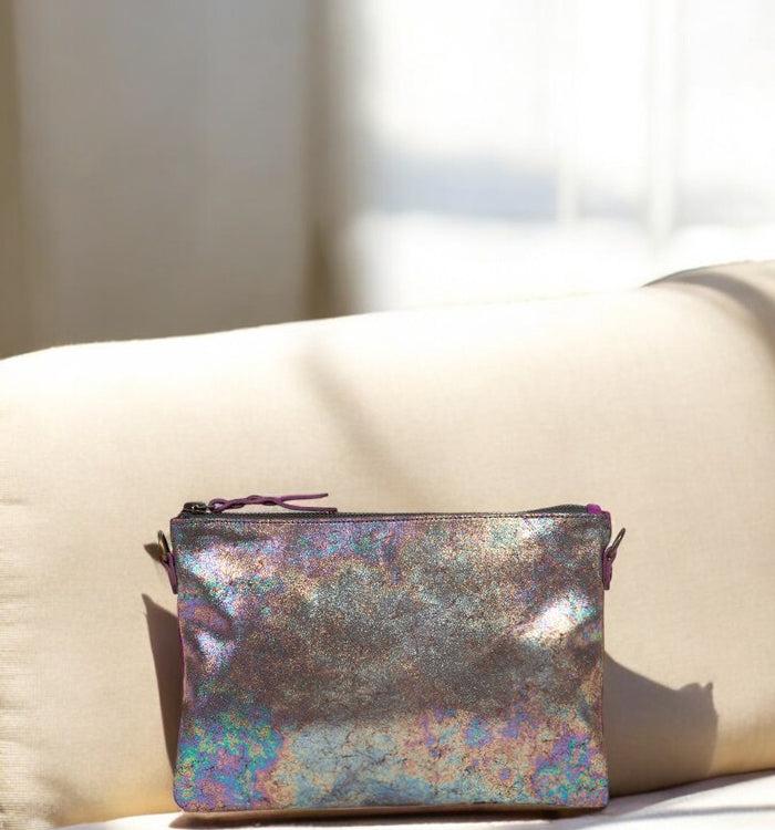 Antoinette Ameska Pochette ZANZIBAR Fuchsia/Holo Violet