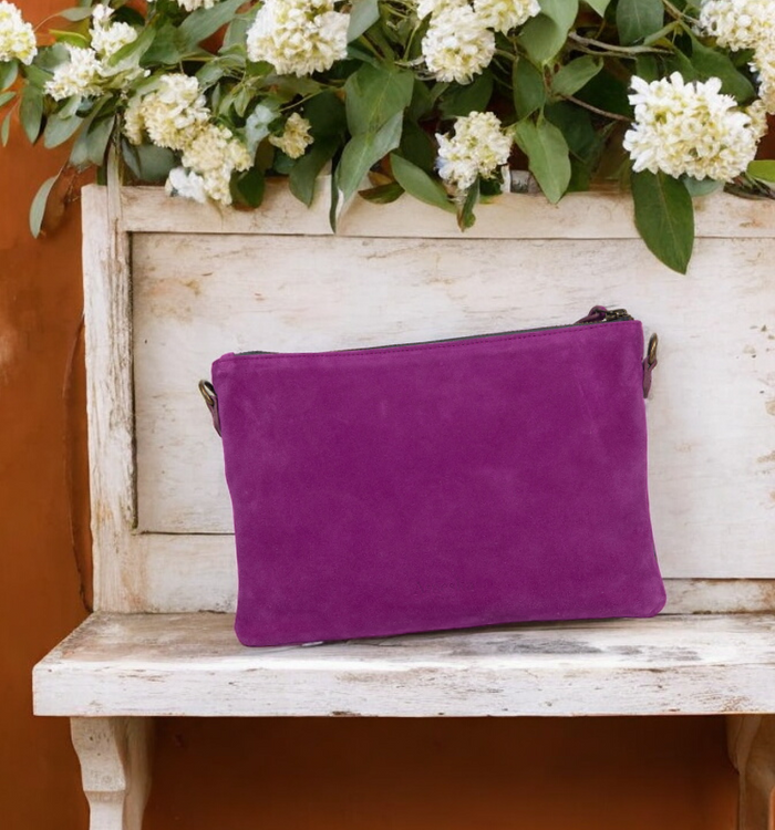 antoinette ameska Pochette ZANZIBAR Fuchsia/Holo Violet