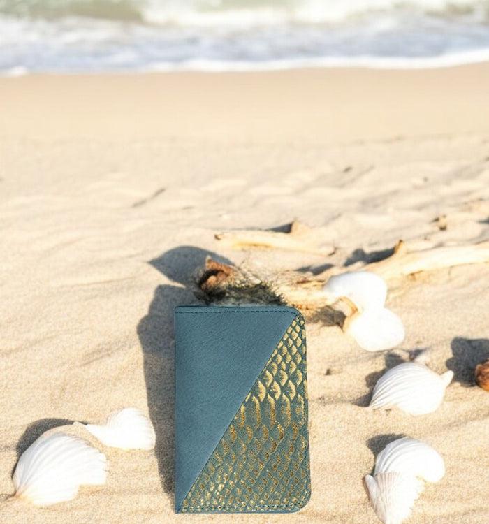 Antoinette Ameska Porte-carte BILBAO Bleu Denim/Python