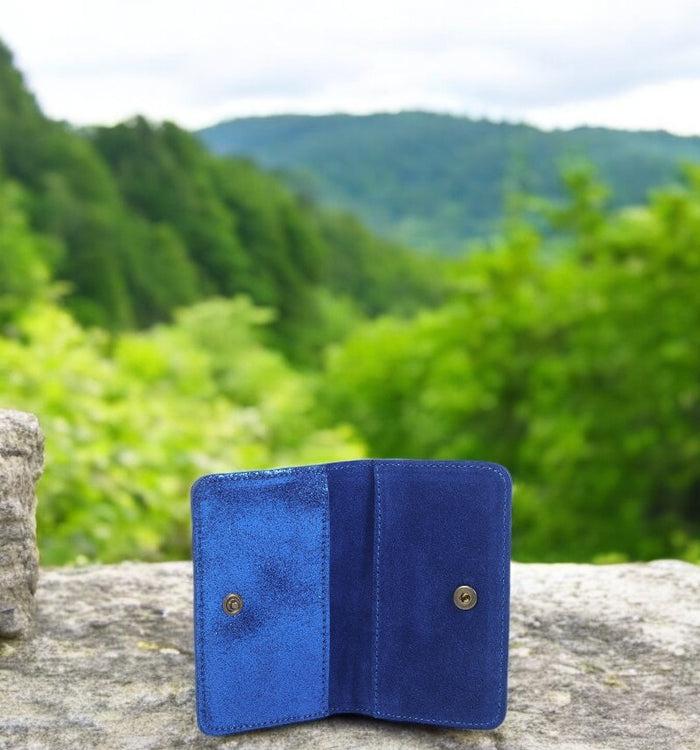 Antoinette Ameska Porte-carte BILBAO Bleu Electrique/Paillette