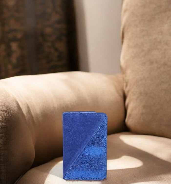 antoinette ameska Porte-carte BILBAO Bleu Electrique/Paillette