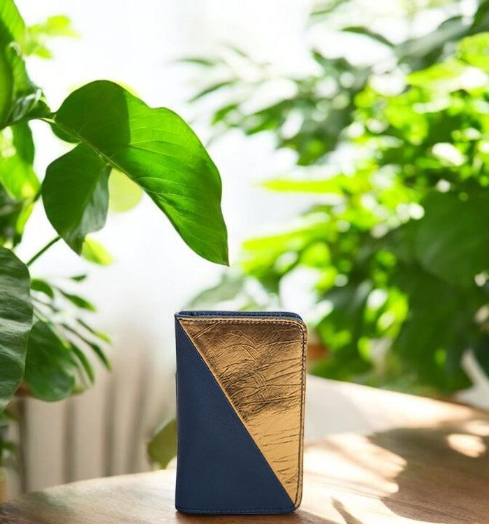 Antoinette Ameska Porte-carte BILBAO Bleu Foncé/Bronze