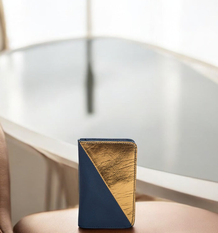 antoinette ameska Porte-carte BILBAO Bleu Foncé/Bronze