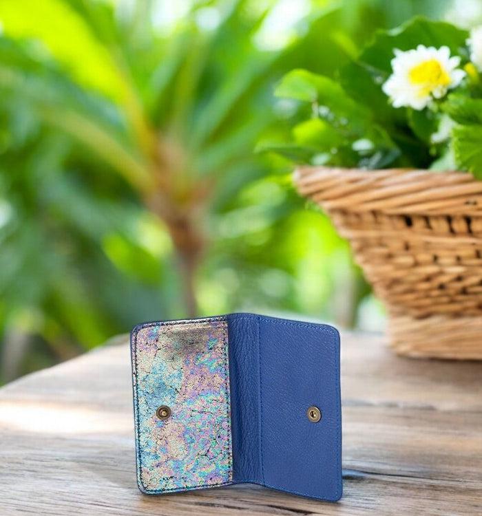 Antoinette Ameska Porte-carte BILBAO Bleu Navy/Hologramme