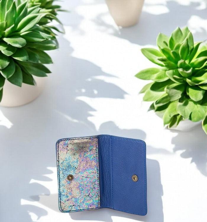 Antoinette Ameska Porte-carte BILBAO Bleu Navy/Hologramme