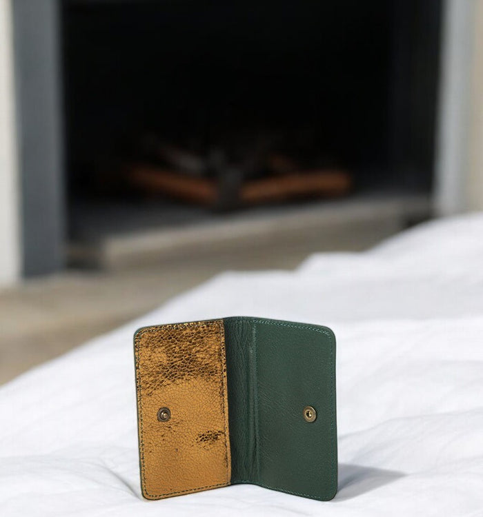 Antoinette Ameska Porte-carte BILBAO Vert Forêt/Bronze