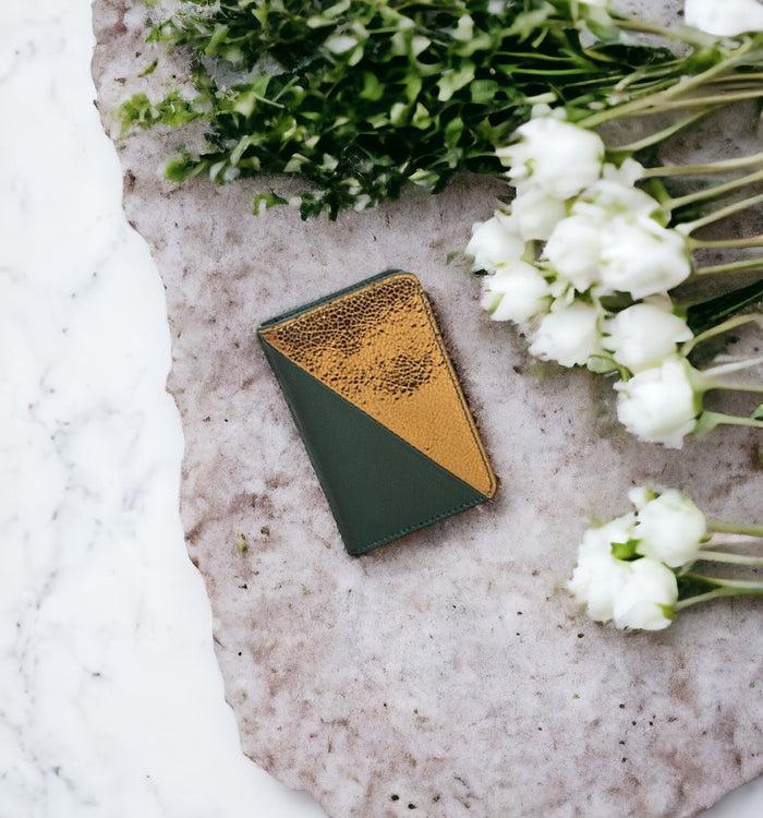 antoinette ameska Porte-carte BILBAO Vert Forêt/Bronze
