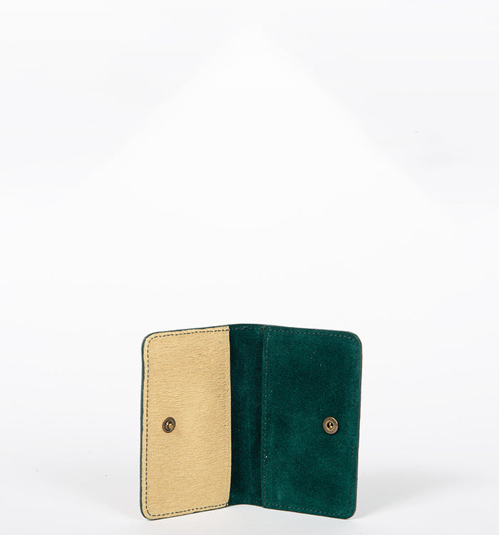 Antoinette Ameska Porte-carte BILBAO Vert Forêt/Lézard Or