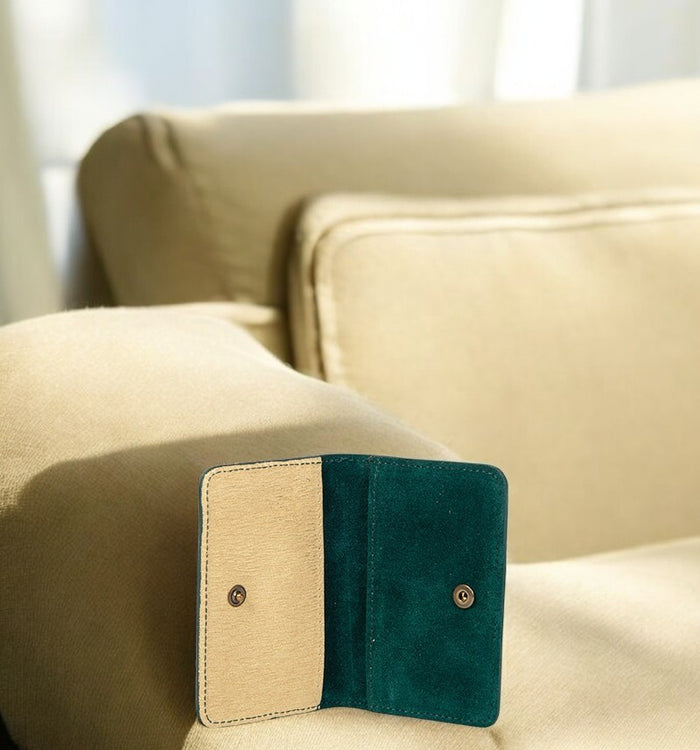 Antoinette Ameska Porte-carte BILBAO Vert Forêt/Lézard Or