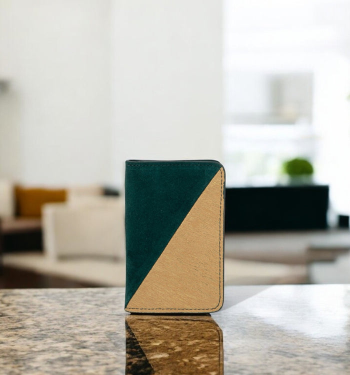 antoinette ameska Porte-carte BILBAO Vert Forêt/Lézard Or