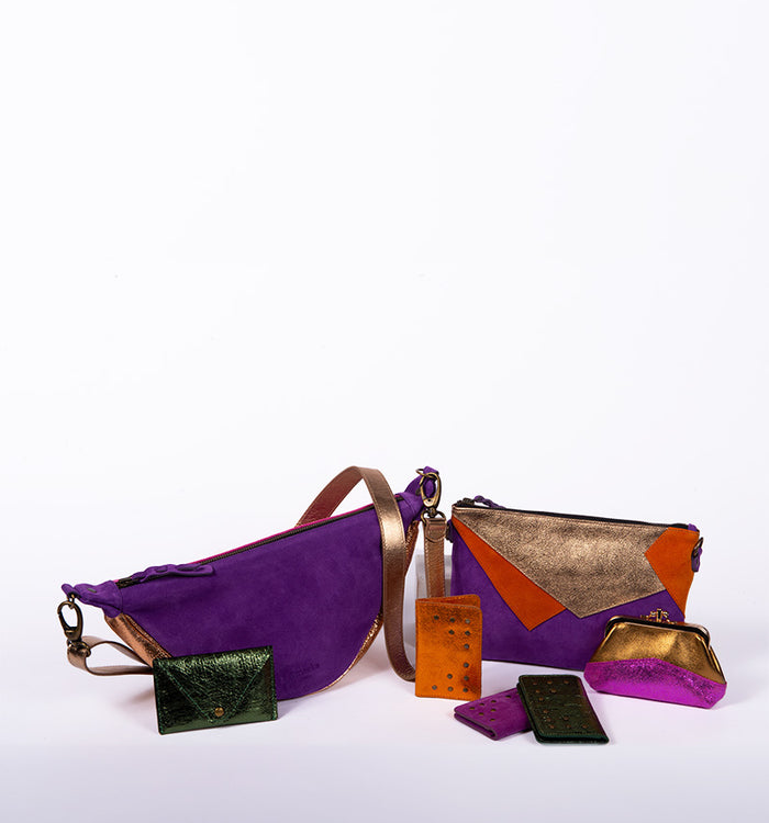 Antoinette Ameska Porte-carte FLORENCE Craquelé Vert