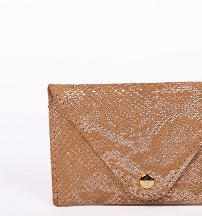 Antoinette Ameska Porte-carte FLORENCE Python Beige