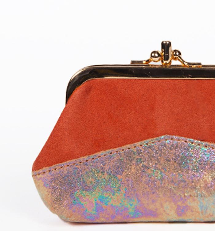 Antoinette Ameska Porte-Monnaie CAPRI Agrume/Holo Rose