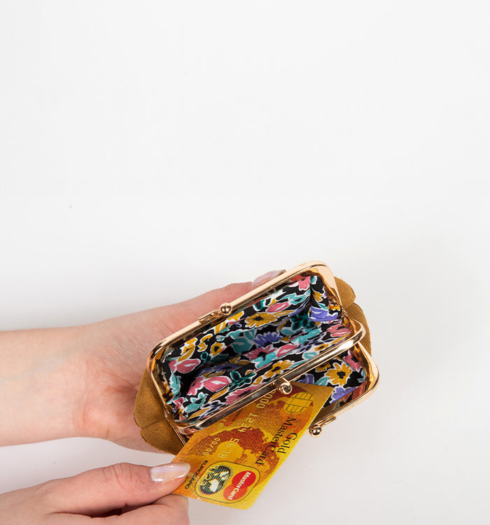 Antoinette Ameska Porte-Monnaie CAPRI Indigo/Paillette Ciel