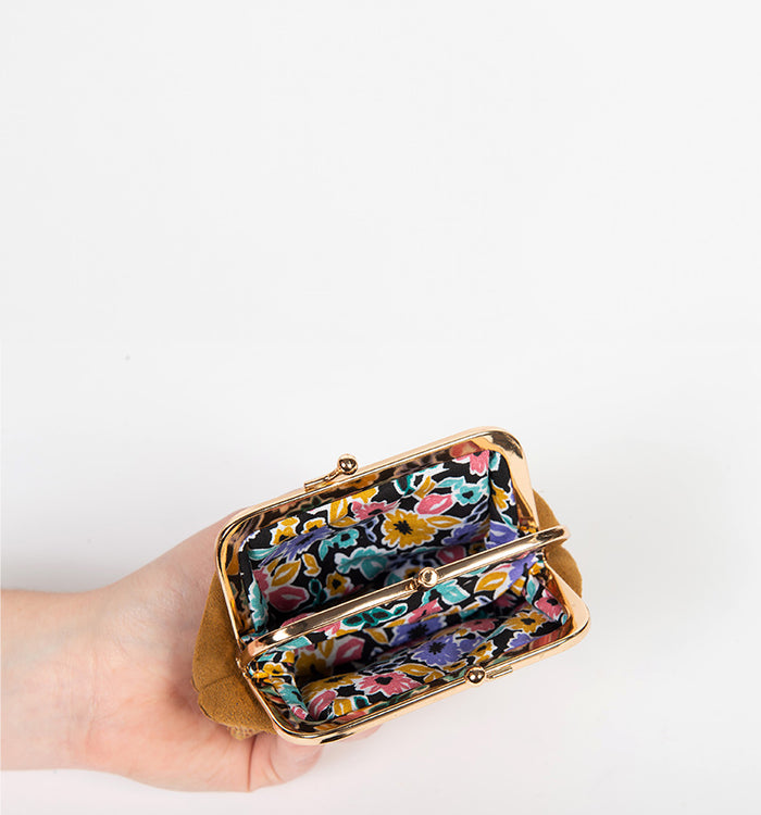 Antoinette Ameska Porte-Monnaie CAPRI Python Rose/Or