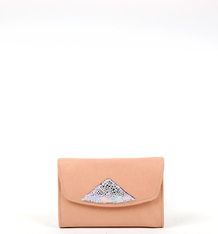 antoinette ameska Porte-Monnaie CHICAGO Rose/Holo Blanc