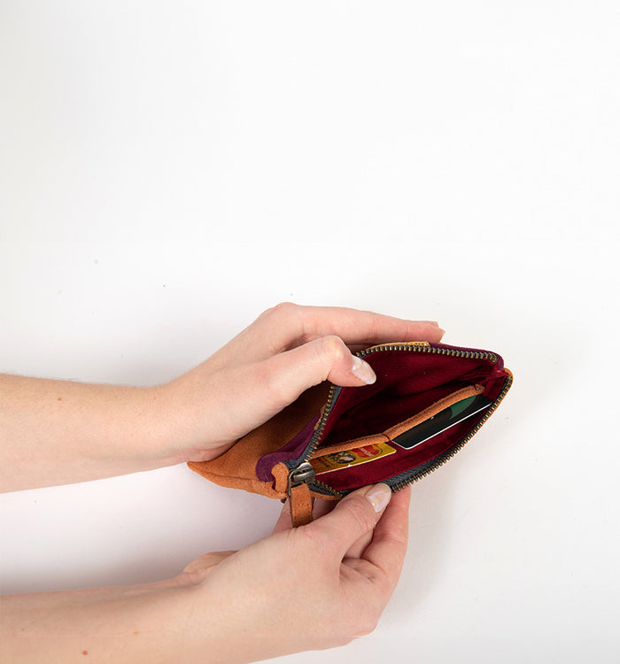 Antoinette Ameska Porte-Monnaie KHEOPS Rose Hologramme/Parme