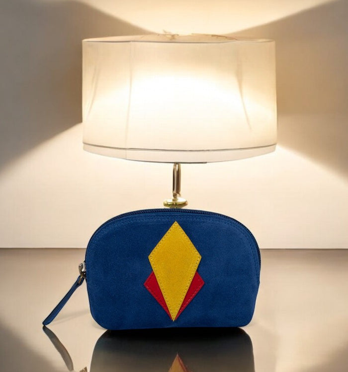 Antoinette Ameska Porte-Monnaie SICILE Bleu / Rouge / Jaune