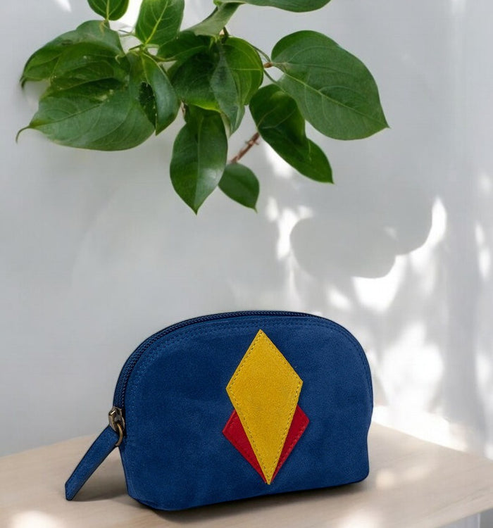 Antoinette Ameska Porte-Monnaie SICILE Bleu / Rouge / Jaune