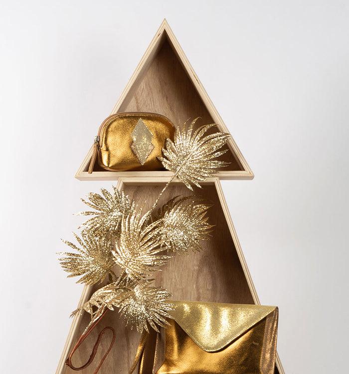 Antoinette Ameska Porte-Monnaie SICILE Bronze/Lézard Or