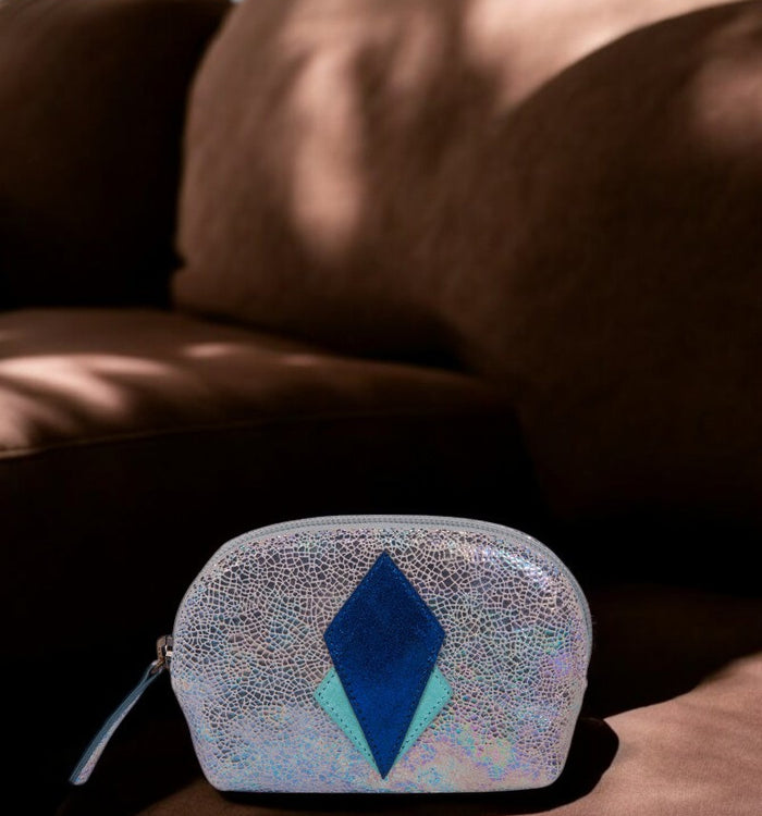 antoinette ameska Porte-Monnaie SICILE Hologramme/Paillette bleu