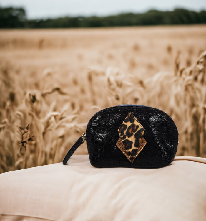 Antoinette Ameska Porte-Monnaie SICILE Léopard/Noir