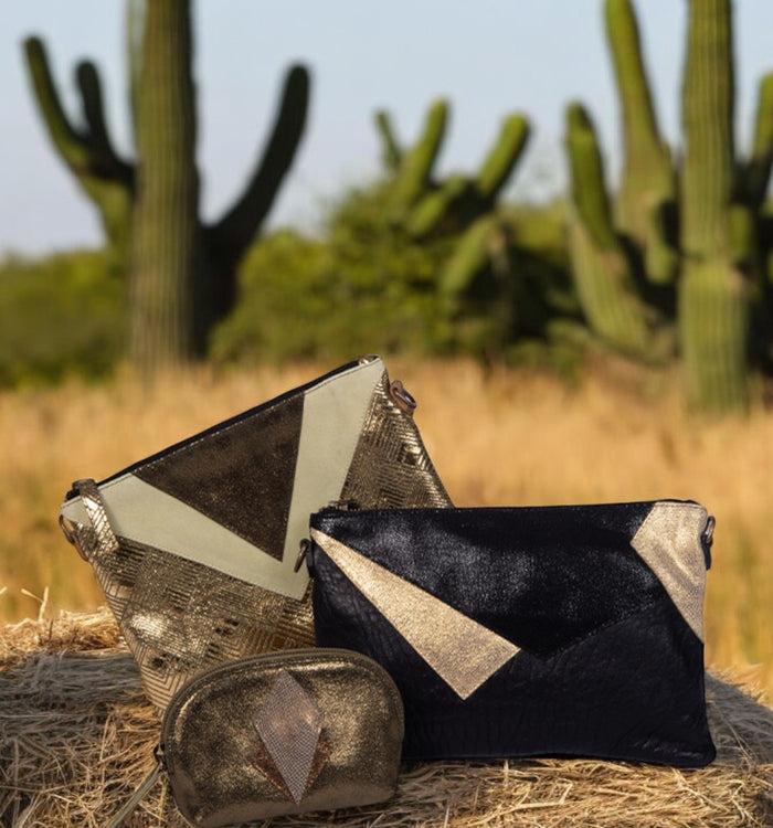 Antoinette Ameska Porte-Monnaie SICILE Lézard Bronze