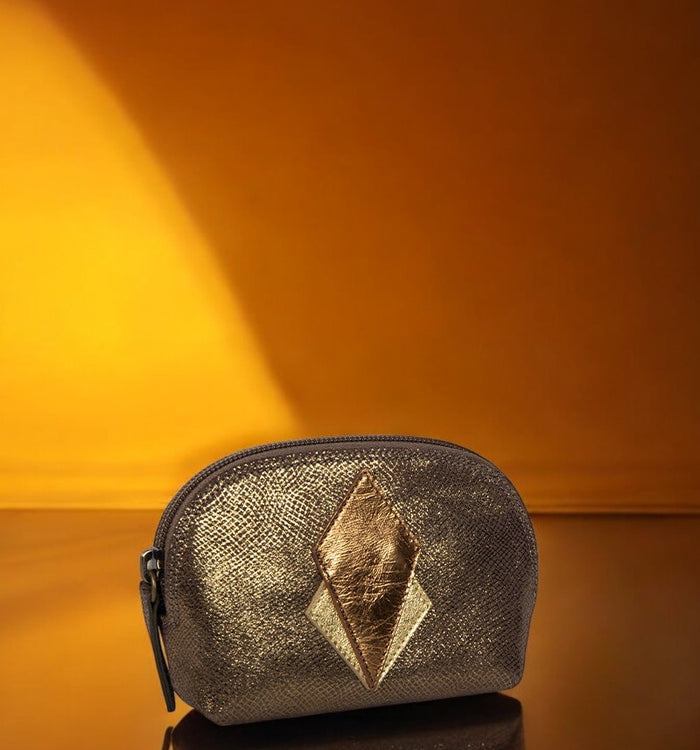 Antoinette Ameska Porte-Monnaie SICILE Lézard Bronze