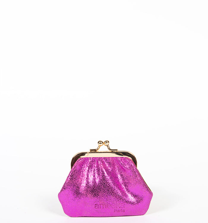 Antoinette Ameska Porte-Monnaie VITTORIA Bronze/Fuchsia