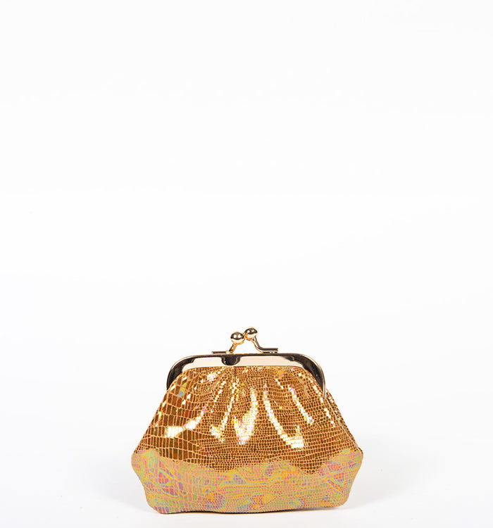 antoinette ameska Porte-Monnaie VITTORIA Moutarde Hologramme