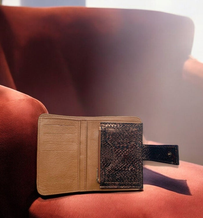 Antoinette Ameska Portefeuille TOKYO Caramel/Craquelé Bronze