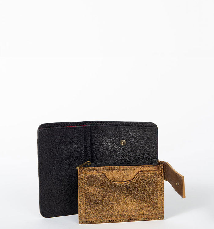 Antoinette Ameska Portefeuille TOKYO Vert Forêt/Bronze