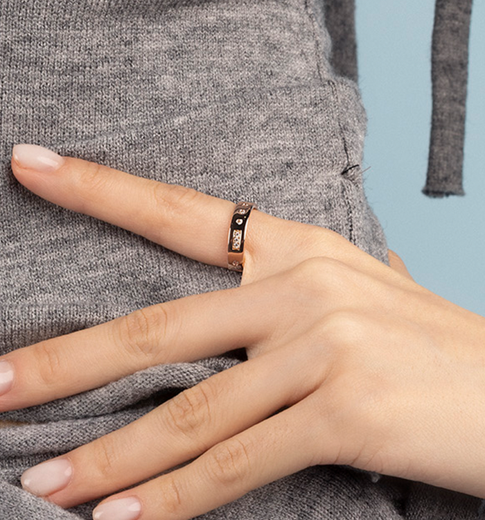 Apm Monaco Bague Code Morse LOVE