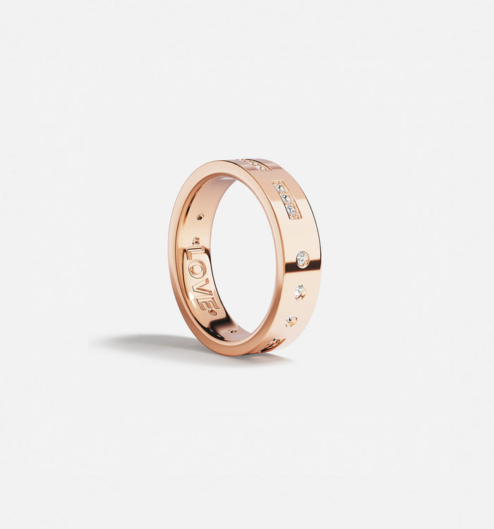 apm monaco Bague Code Morse LOVE