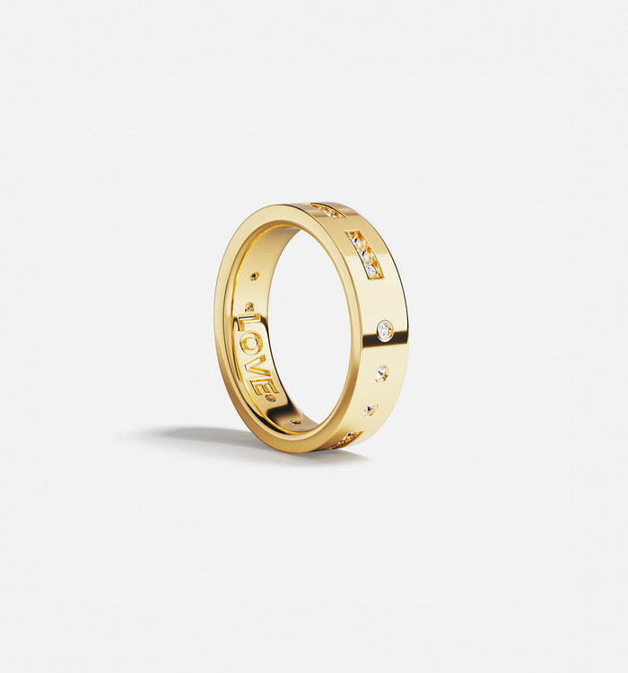apm monaco Bague Code Morse LOVE