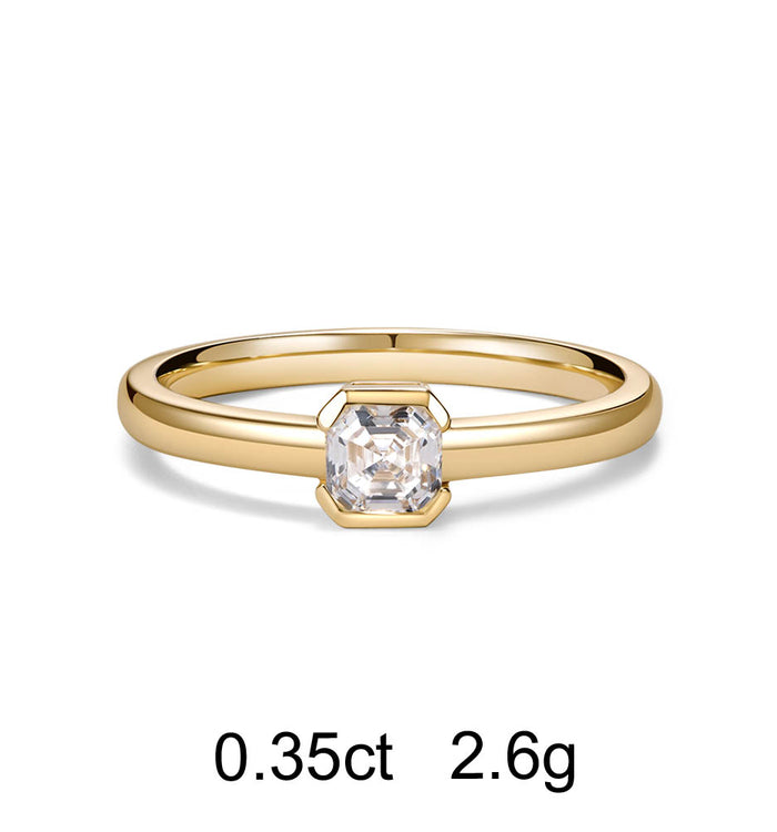 Apm Monaco Bague Diamant Asscher (0.35ct)