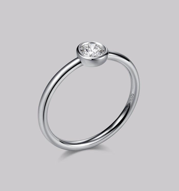 Apm Monaco Bague Diamant Rond (0.24ct)
