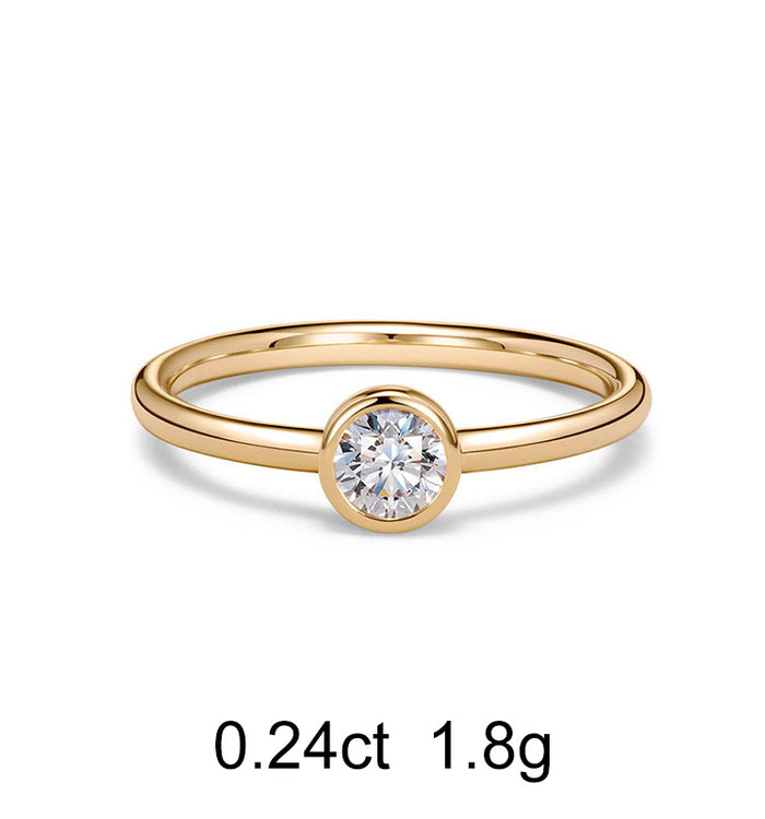 Apm Monaco Bague Diamant Rond (0.24ct)