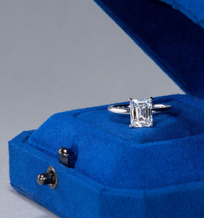 Apm Monaco Bague Diamant Solitaire Émeraude (2 Ct)