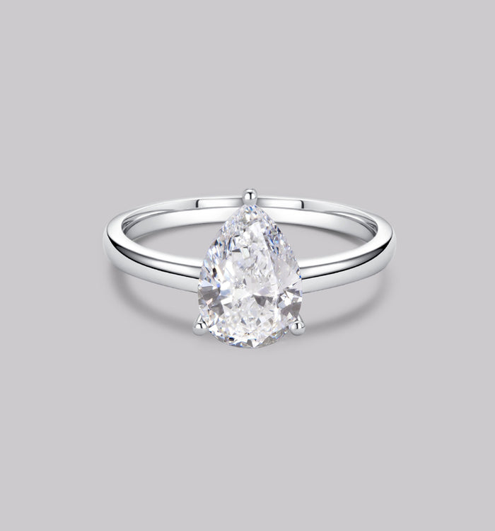 apm monaco Bague Diamant Solitaire Poire (2ct)
