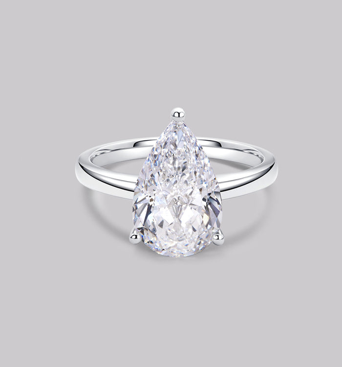 apm monaco Bague Diamant Solitaire Poire (3ct)